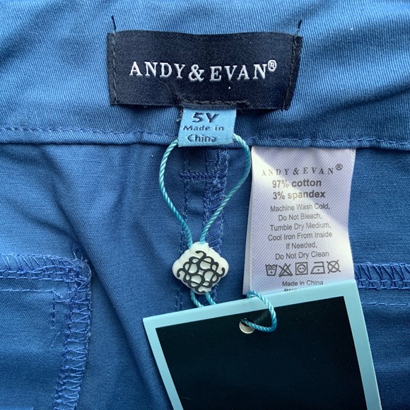 Brand New Preppy Boys Blue Pants 5T (Andy & Evan) - Picture 4 of 6